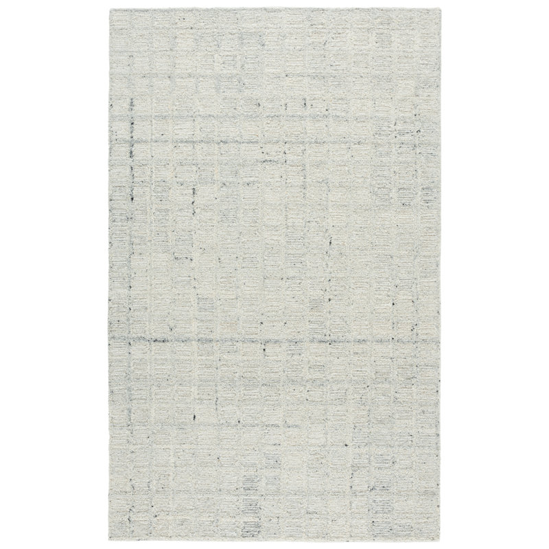 Pine 115 Hand Tufted Wool Pile Geometric Rug, Rectangle 6' x 9'