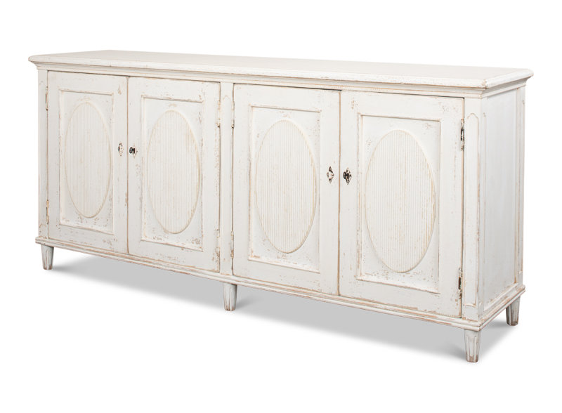 Ribbon 78'' W Solid Wood Sideboard