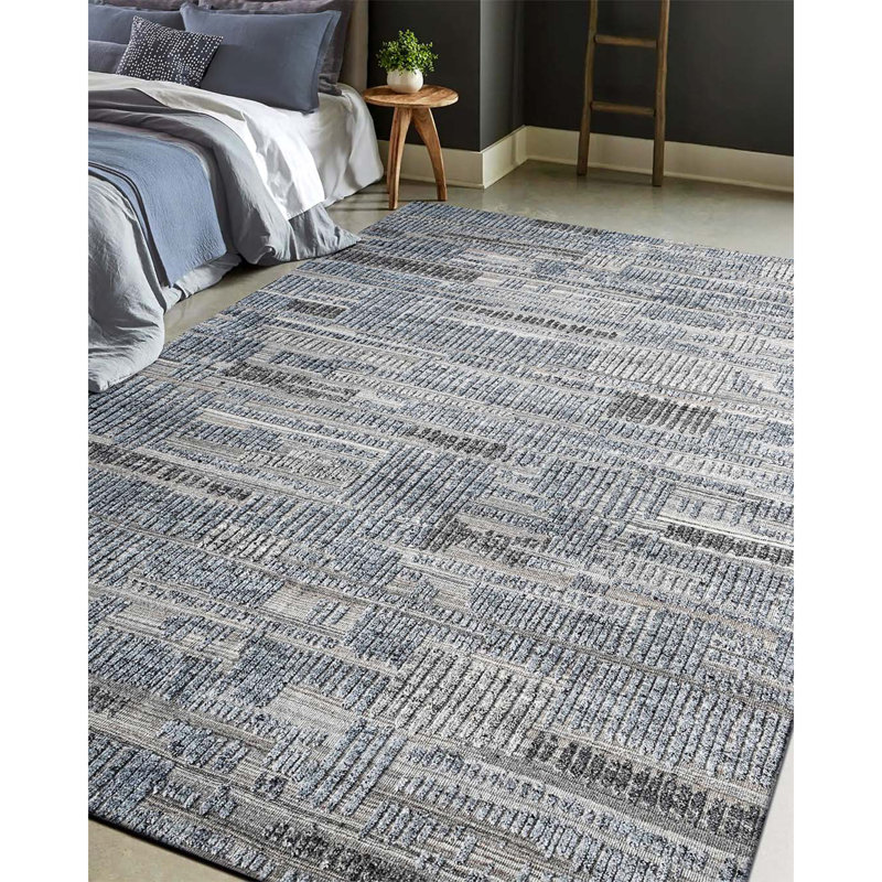 Tapis rectangulaire noué à la main, Rectangulaire 8 pi x 10 pi