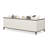 Belmont Place 3-Seater Tuxedo Sofa - Cream/Espresso