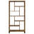 Antique Nutmeg 6-Tier Rectangular Bookcase