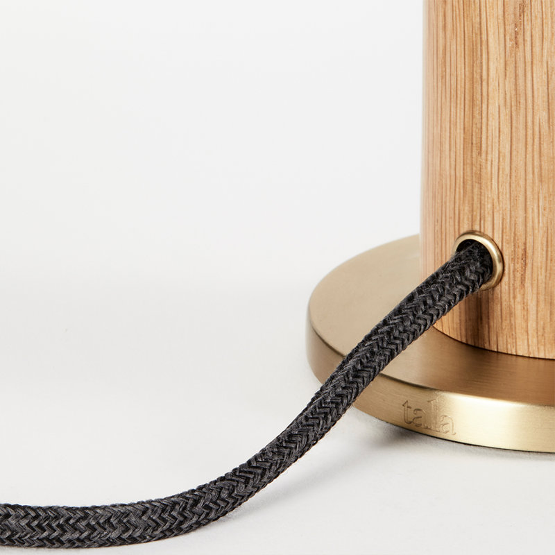 Knuckle Table Lamp, Oak
