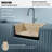Karran Quartz 25'' X 22'' Single Bowl Drop-in Kitchen Sink Kit-65980503