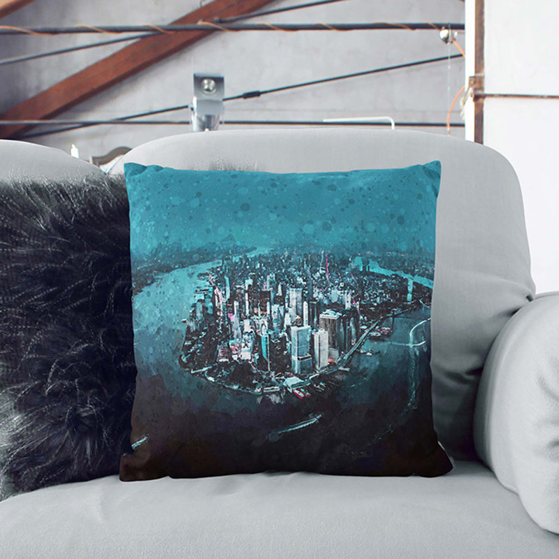 Square Throw Cushion, 55cm H x 55cm W x 20cm D