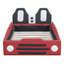 Lit plateforme simple avec roulettes-601193187