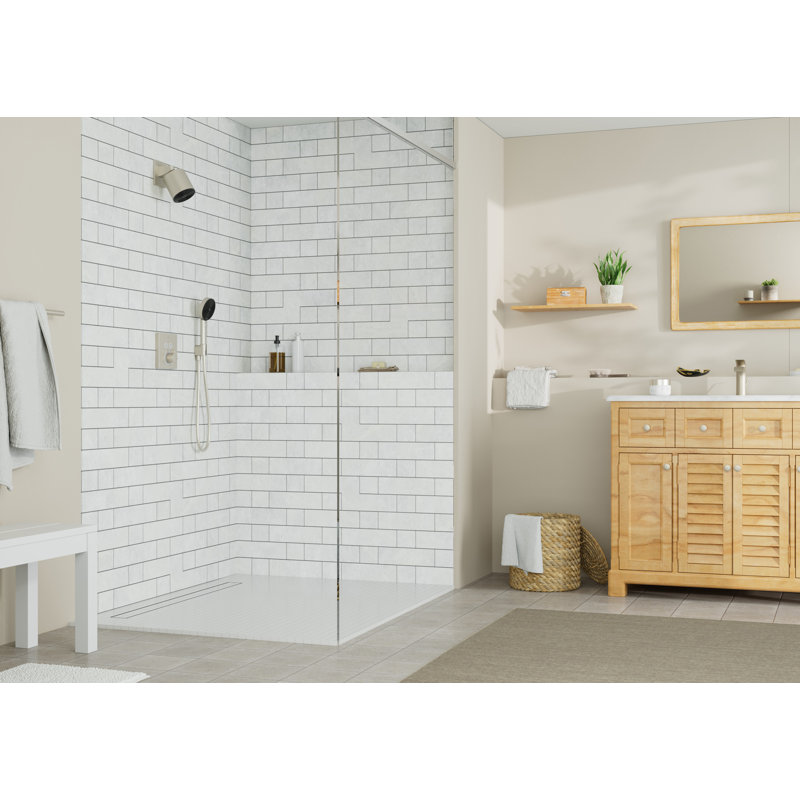 Douchette à 3 jets hansgrohe Pulsifier S 105, Nickel brossé, 2,5 gallons par minute