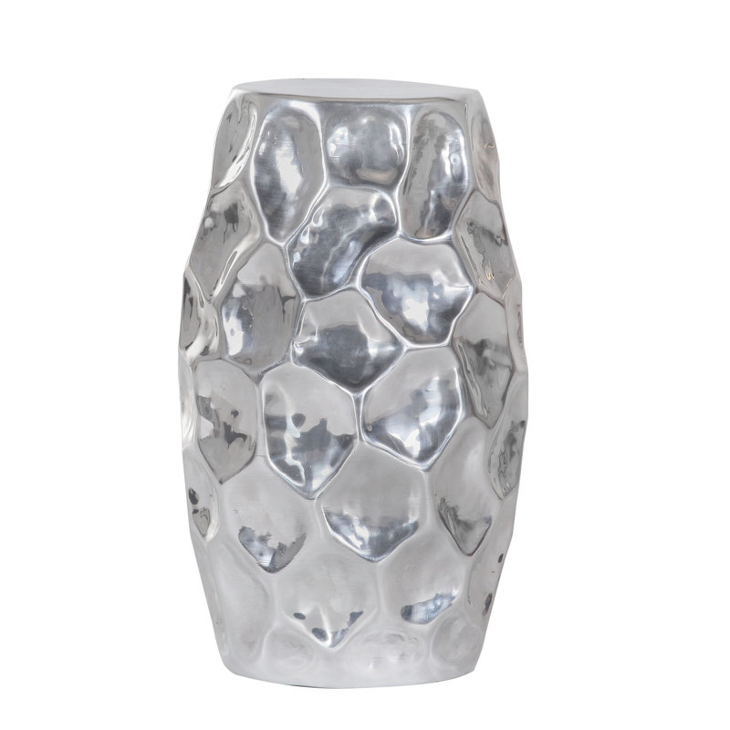 Webster End Table, Silver