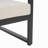 4 PC CHAT SET, BLACK FINISH WITH BEIGE CUSHION