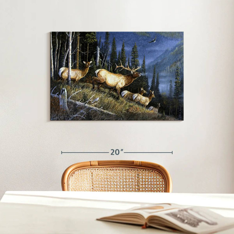 Brampt Eagle Mountain Fauna, 16" H x 24" W