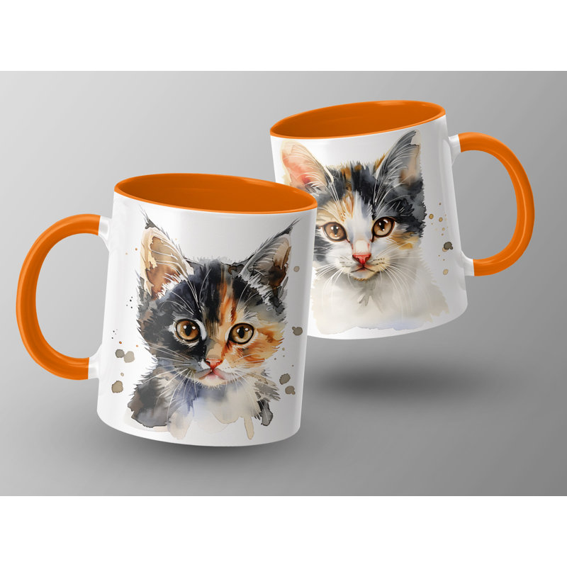 Ceramic Coffee Mug, Orange