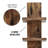 5 Tier Wall Shelf Unit Narrow Smooth Laminate Finish - Vertical Column Shelf Floating Storage Home Decor Organizer (Pine)