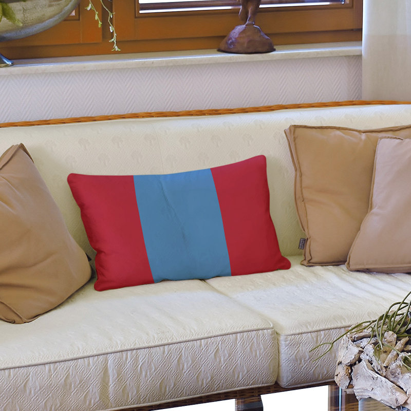 Housse de coussin lombaire Atlanta, Rose foncé / bleu ciel, Tennessee Red