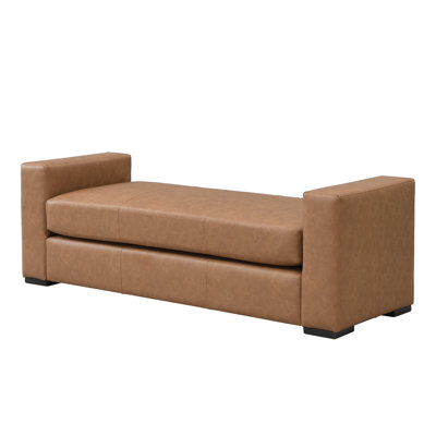 Banc rembourré avec accoudoirs Emanuel