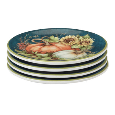 Autumn Breeze Set of 4 Canape Plates