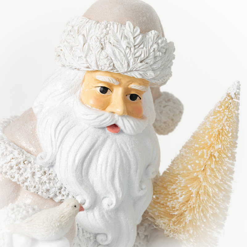 Village en résine père Noël orné