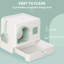 Plastic Enclosed Litter Box with Scoop
