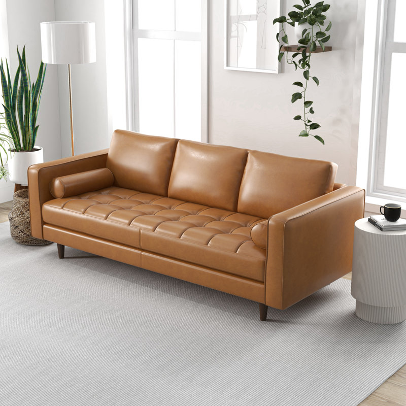 Lilla 87" Genuine Leather Sofa