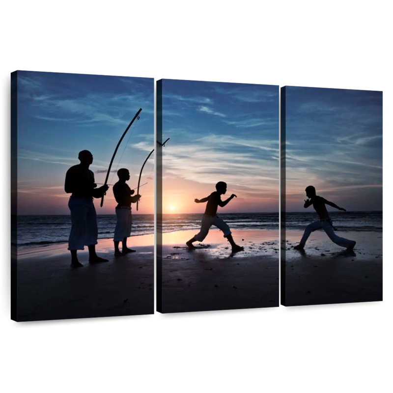 Capoeira, plage brésilienne Sireci, H 42 po x l 65 po