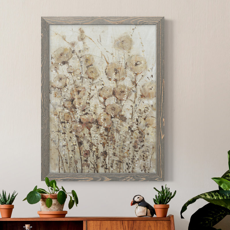 Toile encadrée de qualité supérieure Garden Edge I - prête à être accrochée, H 20 po x l 17 po x P 1 po, Gris