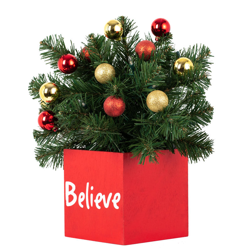 Believe Classic Greenery Decoration with Timer