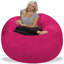 Fauteuil à billes: fauteuil à billes rembourré en mousse à mémoire de forme de 5 pi avec housse amovible et lavable à la machine - Fauteuil à billes avec housse en microfibre douce - Couleurs et tissus-21304707