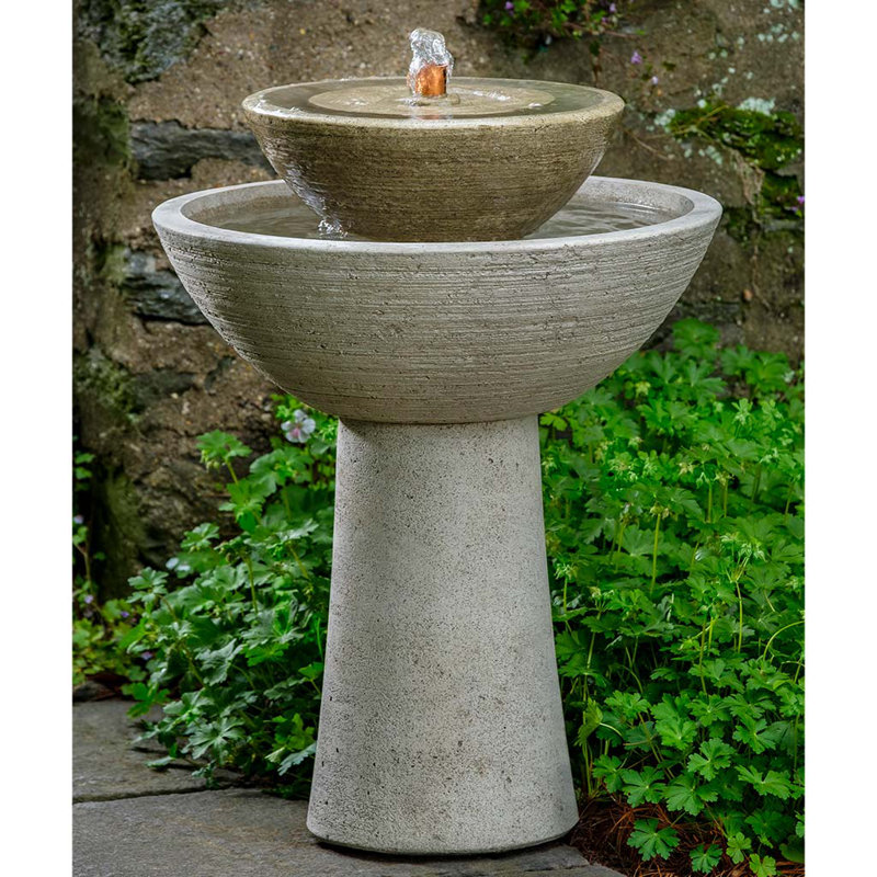 Ojai Fountain, Tall, 25" H x 18.5" W x 18.5" D