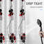 Rideau de douche avec crochets inclus