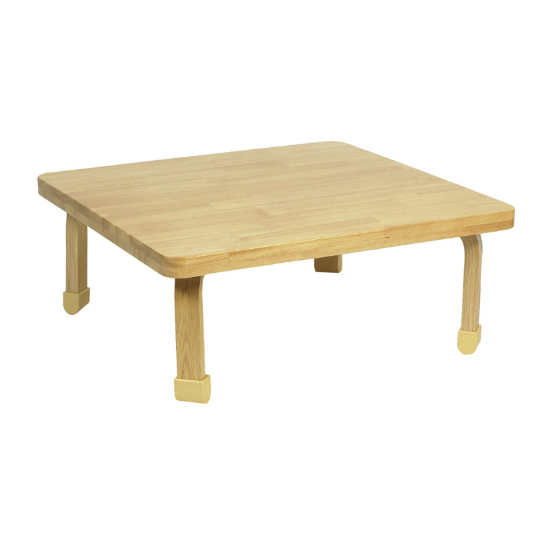 Table carrée pour enfants en bois naturel