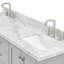 Meuble-lavabo double autoportant 67 po avec plateau en marbre Cambridge-90865107-132355252