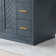 Gazsi 60" Free Standing Single Bathroom Vanity with Engineered Stone Top