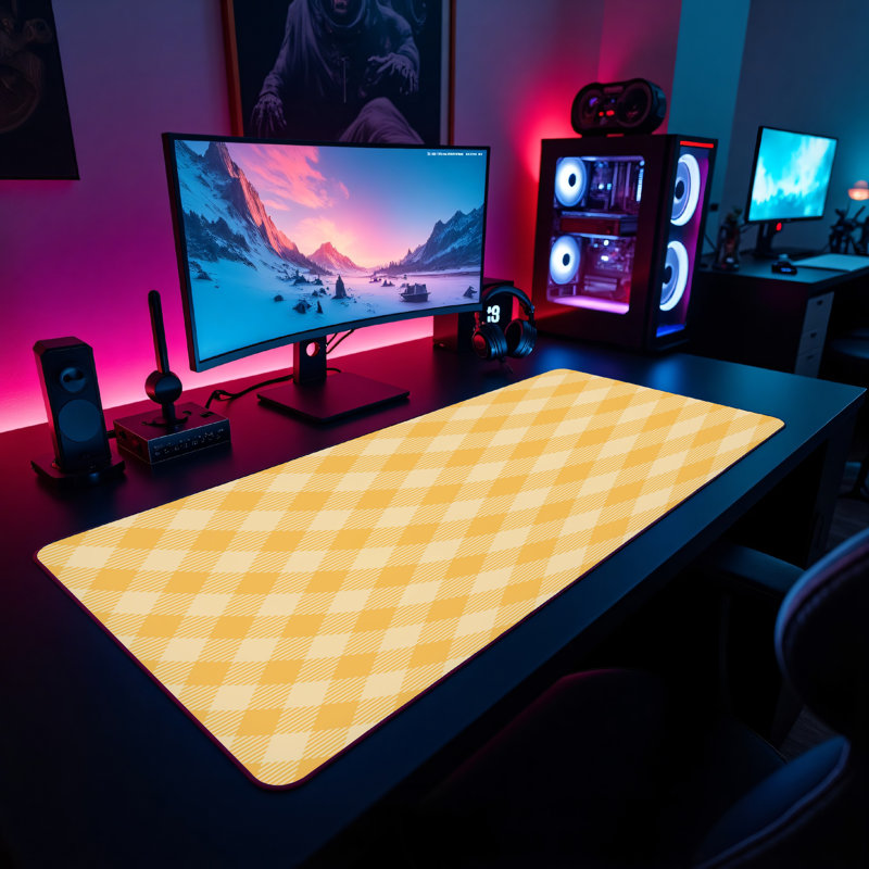 Polyester Desk Pad, 14.4x12.1