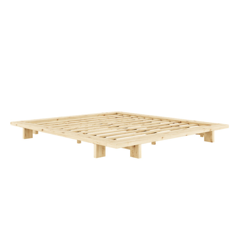 Japan Bed Frame, FSC certified pine wood, Made in Europe, Scandinavian Design, choose your size and color, Unfinished