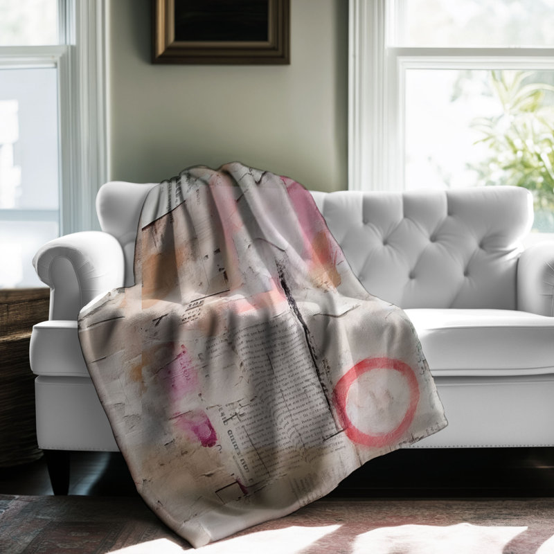 Motifs roses audacieux - couverture de qualité supérieure 1 pièce, L 60 po x L 80 po