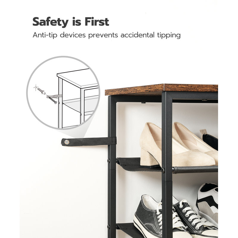 17 Stories 5 Tier 20 Pair Shoe Rack | Wayfair