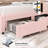 Burlyn Upholstered LED Bed Frame with Drawer & Adjustable Headboard-1044896650-1044642461