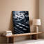 Toile, composition dramatique en noir et blanc avec art mural rétro-1758852571
