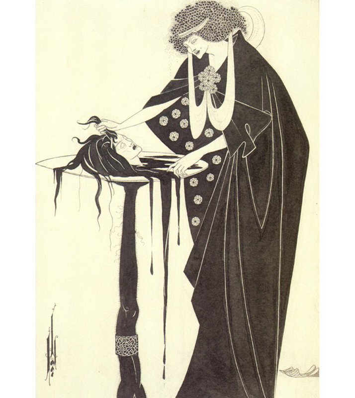 La récompense du danseur, pour Salomé, 1893, H 18 po x l 13 po