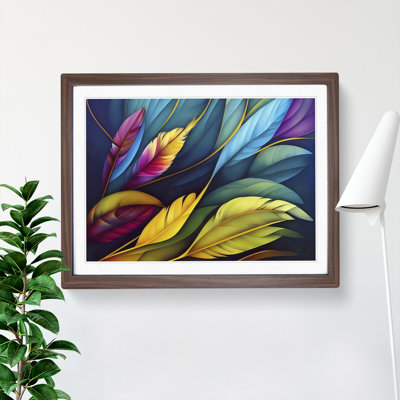 Colourful Bird Feathers Vol.4 - Framed Print