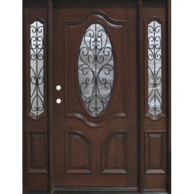 Portes d'entrée en bois pré-suspendues
