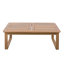 Ensemble de canapés de patio spacieux, lit de jour moderne en bois d'acacia pour maison de terrasse