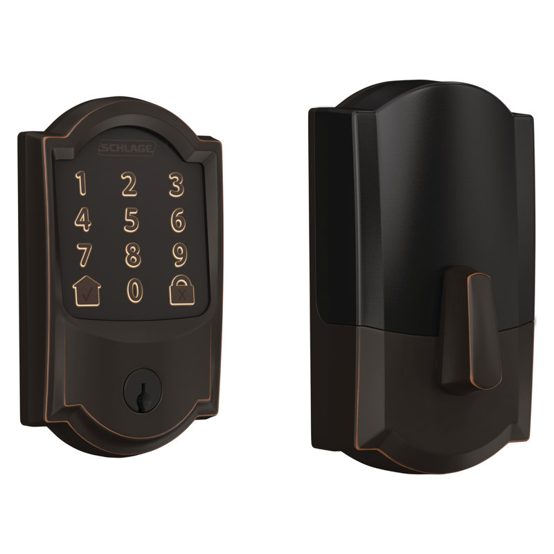 Encode Smart WiFi Deadbolt with Camelot Trim, Aged Bronze, Yes