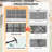 3-Piece Outdoor Rattan Furniture Set With 2 Padded Chairs, Tempered Glass Table For Patio, Porch, Yard, Garden All-Weather Seating- Patio Furniture Outdoor(Grey-Beige)-725870363-725870362