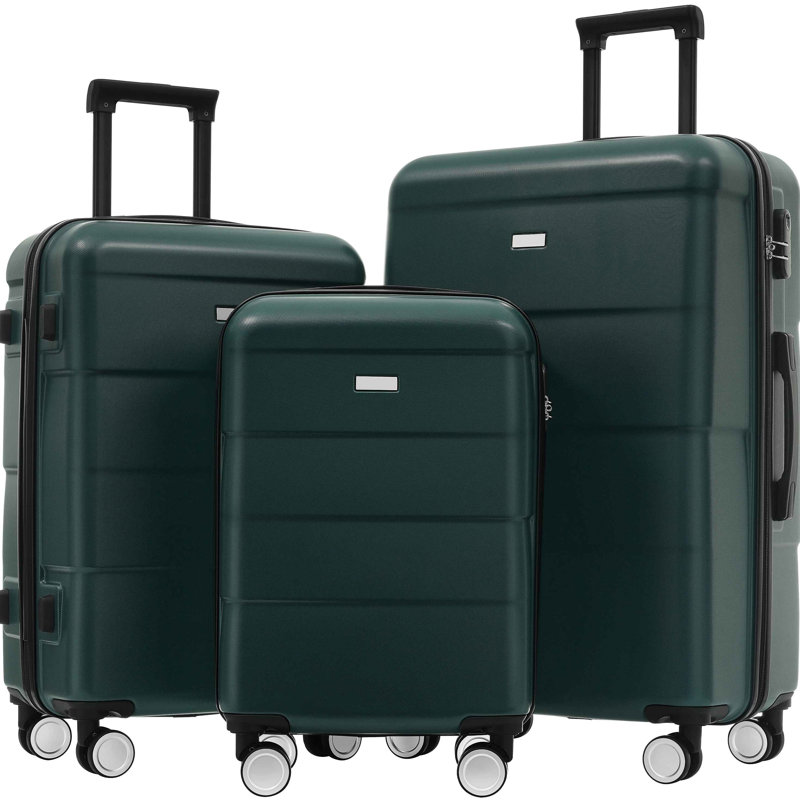 Valise à roulettes doubles Hardshell, Dark Green