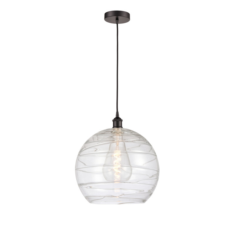 Luminaire suspendu à 1 lumière Aniaha, Bronze huilé