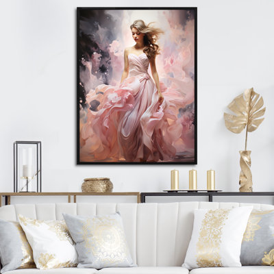 Encre rose, glamour, mode femme