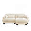 Santana Fabric Upholstered 2-Seater Sofa with Ottoman-107116979-119331397