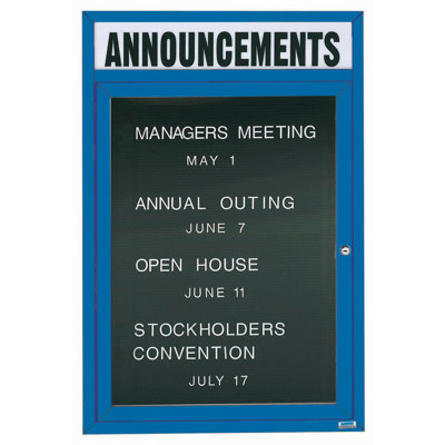 AARCO No Vinyl Metal Letter Board
