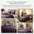 Southshore Fine Linens Vilano Duvet Cover Set, Oversized 110 GSM Microfiber Bedding with Hidden Zipper Closure and 4 Corner Ties, 2 Pillow Shams, Full/Queen, Purple-850210339-850210346