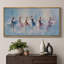 «Elegant Ballet Dancers In Soft Blue», art de chambre à coucher, impression sur toile encadrée, 3 pièces-132209964-132209969