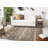 Heer Hand Loomed Jute/Cotton Chevron Rug in Natural/Charcoal-1594751398
